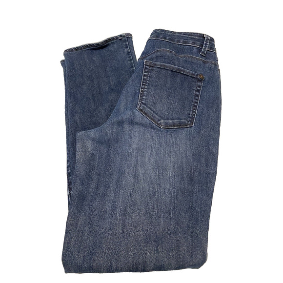 Coldwater Creek Jeans Womens 6 Straight Leg 28 x 30 Dark Denim Trousers Pants - Picture 3 of 12